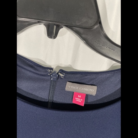 NWT Vince Camuto Side Lace Ponte Dress 14 Sky Blue - Picture 7 of 12